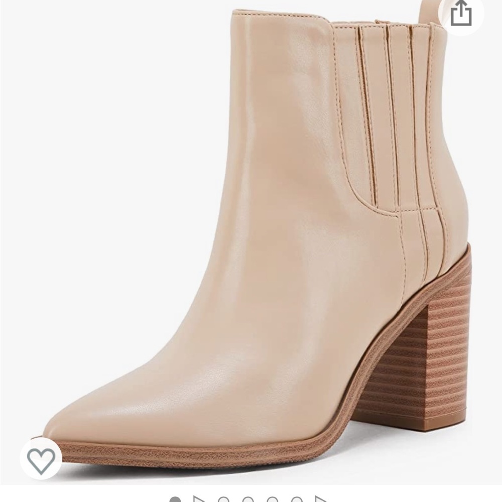 Cream fall booties